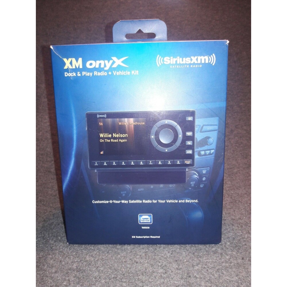 Sirius XM Radio Portable Speaker Dock & Onyx Receiver Works No Remote Orig Boxes
